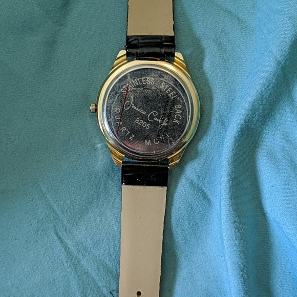 Black and gold stackable bracelets w/watch - Picture 3 of 3